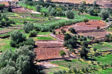 Manzaralı yüksek Atlas Dağları, Fas