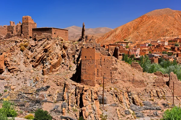 Antigua arquitectura bereber cerca de la ciudad de Tamellalt, Marruecos — Foto de Stock