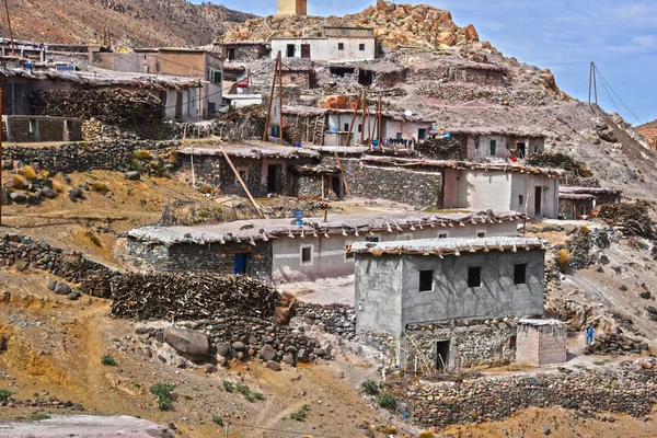 Berber vidéki építészet Atlasz-hegység régió Marokkó — Stock Fotó