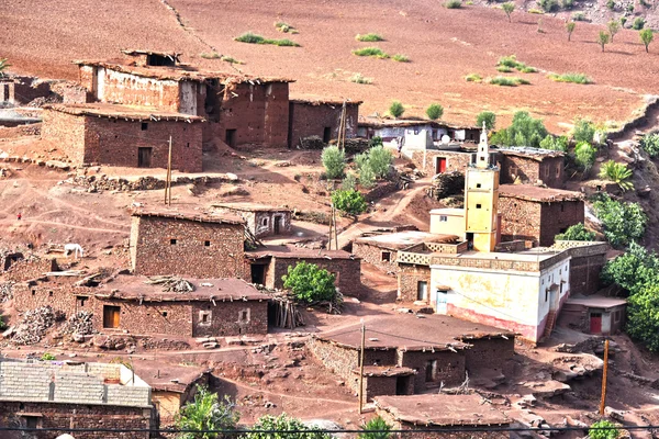 摩洛哥阿特拉斯山区柏柏尔农村建筑 — 图库照片