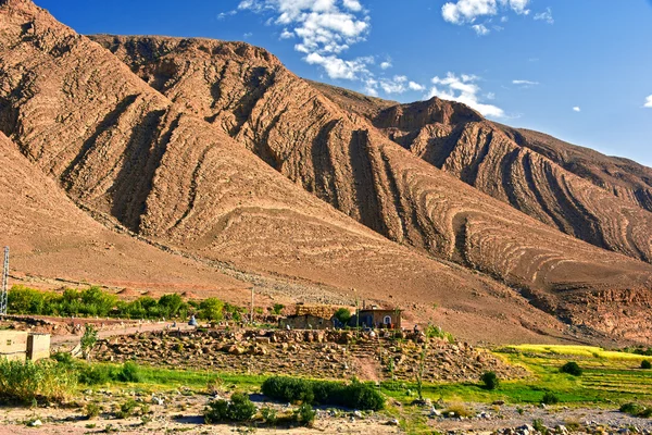 Landschaft mit Blick auf den hohen Atlas, Marokko — Stockfoto
