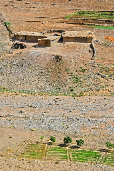 Τοπίο από ψηλά βουνά Atlas, Μαρόκο — Φωτογραφία Αρχείου