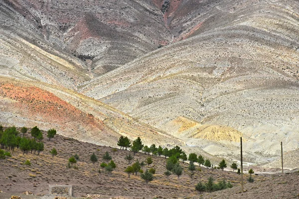 Vista panorámica de las altas montañas del Atlas, Marruecos — Foto de Stock