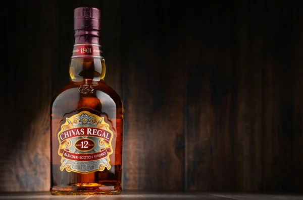 Μπουκάλι Chivas Regal 12 blended Scotch ουίσκι — Φωτογραφία Αρχείου