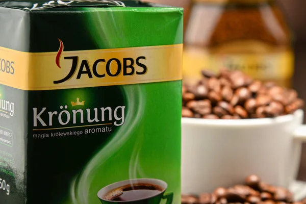 Produkty kawy Jacobs Douwe Egberts — Zdjęcie stockowe