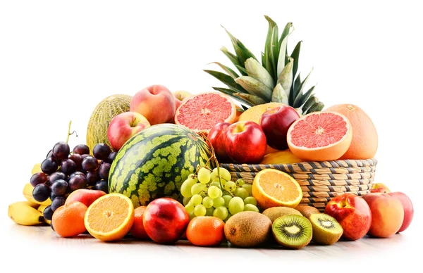Složení s rozmanitými plody — Stock fotografie