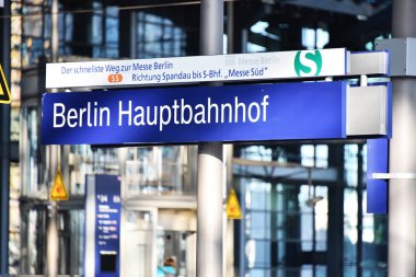Berlin Hauptbahnhof, Berlin, Almanya ana tren istasyonu