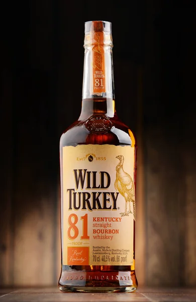 Wild Turkey Kentucky düz bourbon viski şişe — Stok fotoğraf