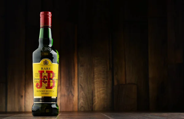 Garrafa de J & B Rare blended Scotch whisky — Fotografia de Stock