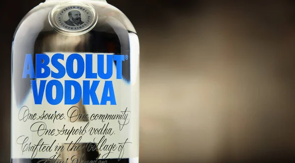 Absolut vodka flaska — Stockfoto