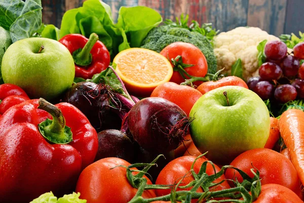Różnorodnych surowców organicznych warzyw — Zdjęcie stockowe