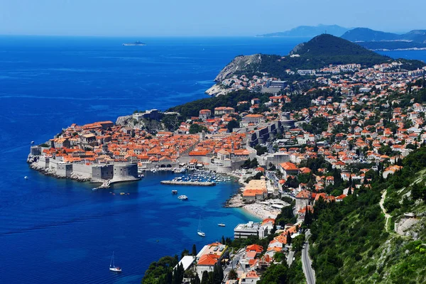 Vista aérea de dubrovnik, croacia — Foto de Stock