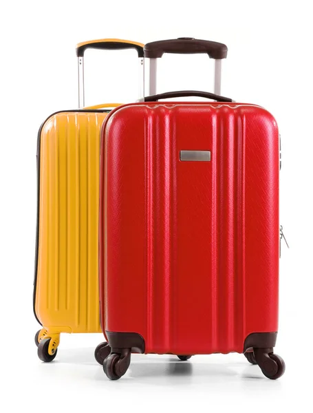Cestovní kufry izolovaných na bílém pozadí — Stock fotografie
