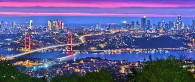 Panoramik Istanbul Boğaziçi Köprüsü ile