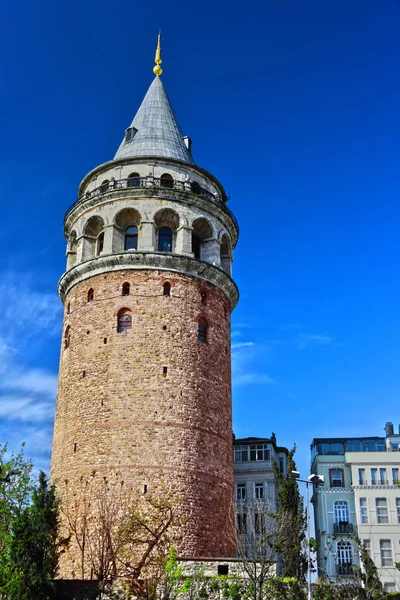 Galatská věž v čtvrti Galata Istanbul, Turecko — Stock fotografie