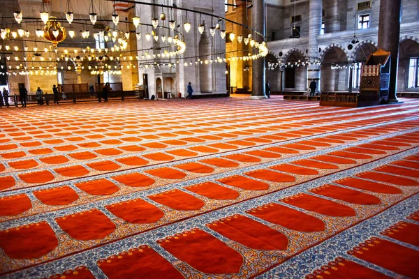 İstanbul, Türkiye 'deki Süleyman Camii' nin içi