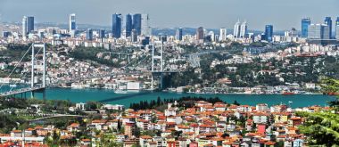 Panoramik Istanbul Boğaziçi Köprüsü ile