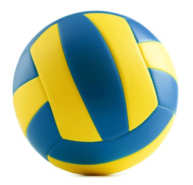 Beyaz bir arka plan üzerinde izole deri Voleybol
