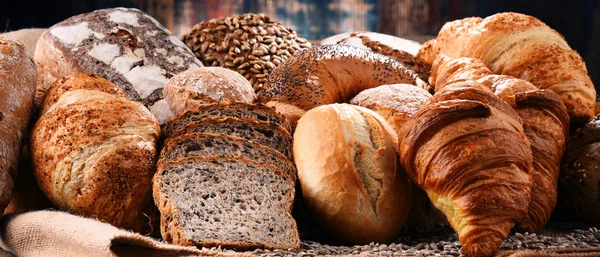 다양 한 빵 제품과의 조화 — 스톡 사진
