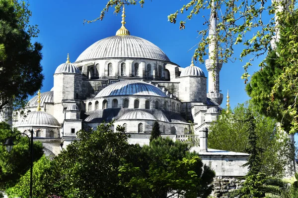 술탄 아메드 모스크 또는 터키 이스탄불 블루 모스크 — 스톡 사진