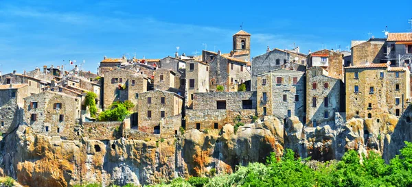 Staden av Pitigliano i provinsen Grosseto i Toscana, Italien — Stockfoto