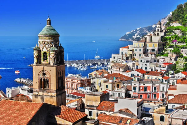 Amalfi na província de Salerno, Campania, Itália — Fotografia de Stock