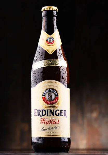 Bottle of Erdinger beer — Stock Photo, Image