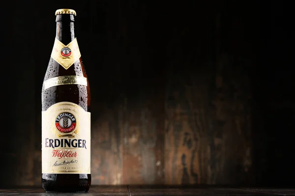 Bottle of Erdinger beer — Stock Photo, Image