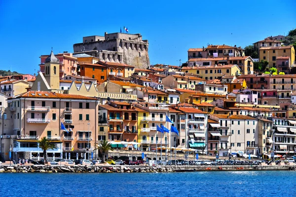Stadt porto santo stefano, toskana, italien — Stockfoto
