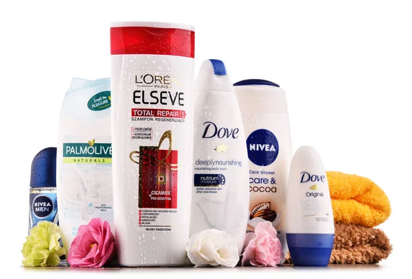 Konteyner ile kompozisyon küresel kozmetik markalar