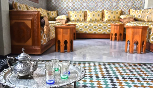 Diseño interior tradicional marroquí — Foto de Stock