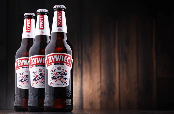 Bottles of Zywiec Beer — Stock Photo, Image