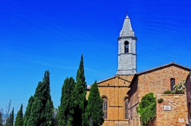 Şehir Pienza Toskana, İtalya. UNESCO Dünya Miras Listesi