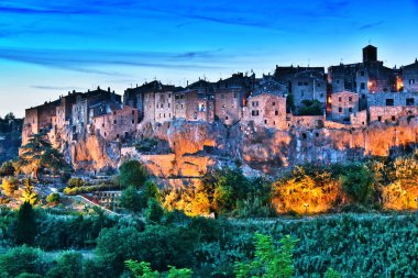 Pitigliano şehir, il Grosseto Toskana, İtalya