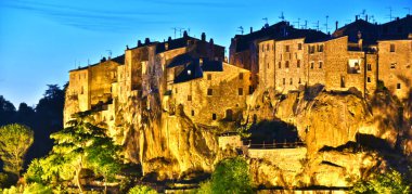 Pitigliano şehir, il Grosseto Toskana, İtalya