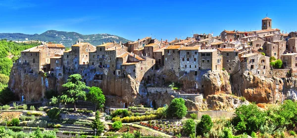 Pitigliano város, Grosseto tartomány Toszkánában, Olaszország — Stock Fotó