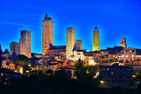 Vista panorâmica de San Gimignano na Toscana, Itália — Fotografia de Stock