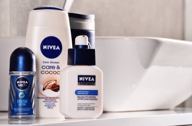 Nivea ürünleri krem ve sabun da dahil olmak üzere çeşitli