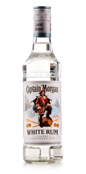 Μπουκάλια του Captain Morgan Rum απομονωθεί σε λευκό — Φωτογραφία Αρχείου