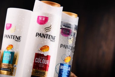 Pantene ürünlerin konteynerler