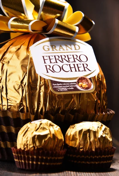 Ferrero Rocher chocolate sweets — Stok Foto