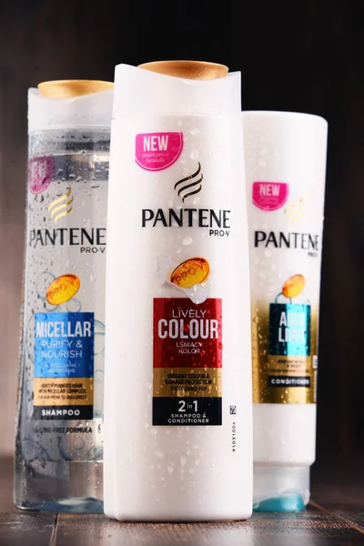 Pantene ürünlerin konteynerler