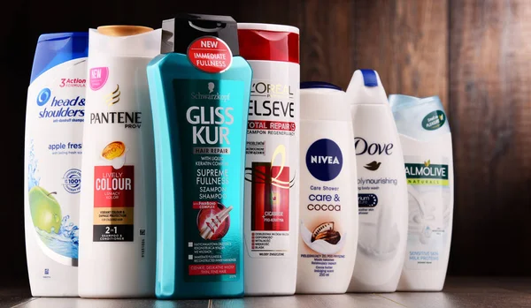 Konteyner ile kompozisyon küresel kozmetik markalar