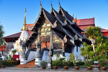 Wat Chedi Luang, Tayland, Chiang Mai 'de bir Budist tapınağı.