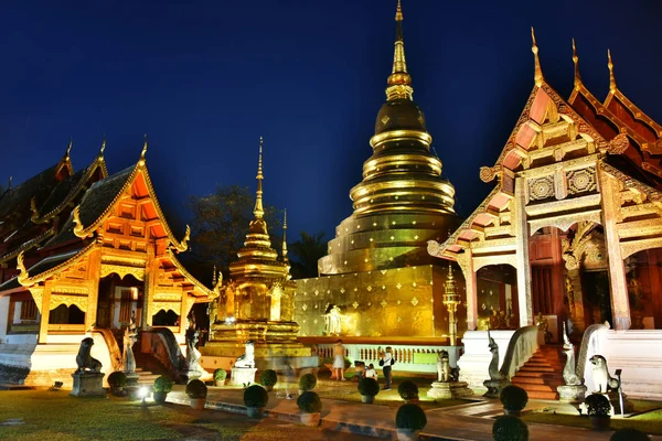 Wat Phra Singh, świątyni buddyjskiej w Chiang Mai, Tajlandia — Zdjęcie stockowe