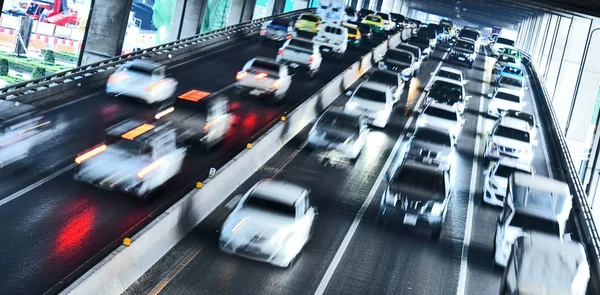 Controlled-access highway in Bangkok during rush hour