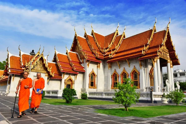 Wat Benchamabophit o The Marble Temple a Bangkok, Thailandia — Foto Stock