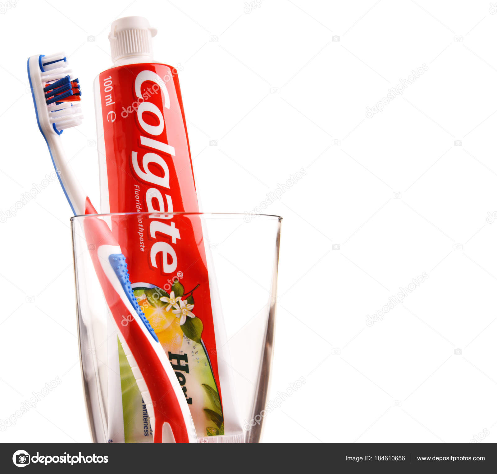 colgate toothpaste and brush