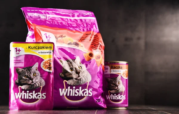 Whiskas kat voedingsproducten van Mars Incorporated — Stockfoto