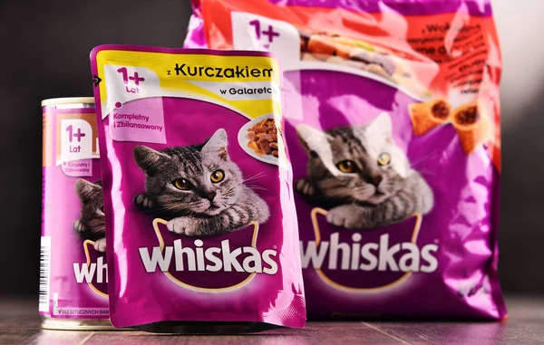 Whiskas kat voedingsproducten van Mars Incorporated — Stockfoto